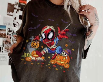 Spidey Halloween Shirt, Spidey And His Amazing Friends Halloween Tee,  Spooky Season Shirt, Spider Hero Halloween Tee, Ghost Spider