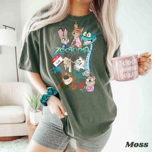 Disney Zootopia 2 Characters Group Vintage Shirt, Judy Hopps Nick Wilde Gary De'Snake Tee, Zootropolis, Disneyland Family 2025 Trip Shirt bild 2