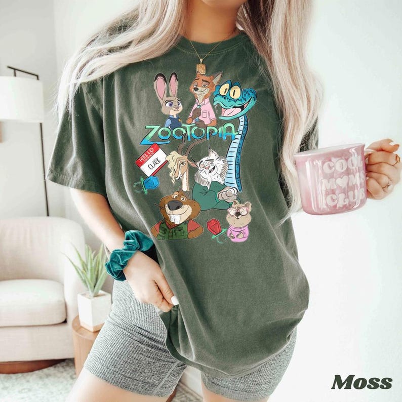 Disney Zootopia 2 Characters Group Vintage Shirt, Judy Hopps Nick Wilde Gary De'Snake Tee, Zootropolis, Disneyland Family 2025 Trip Shirt bild 2
