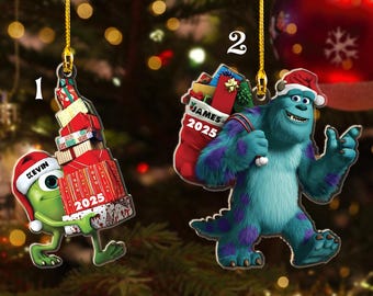 Personalized Monsters Inc. Ornament, Sully Ornament Boo Mike Ornament  Monsters University, Family Party Xmas Gift Gift for Kid - Etsy
