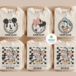 Retro Mickey & Co 1928 Comfort Colors Shirt, Disneyland Shirt Mickey And Friends Shirt, Disney Group Shirt Disney Vacation Shirt WDW Shirt