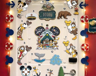 Personalized Disney Alaska Cruise Door Magnet, Custom Family Magic Trip Decor, Mickey Winter Balloon, Bear Moose Whale Stateroom Door Sign