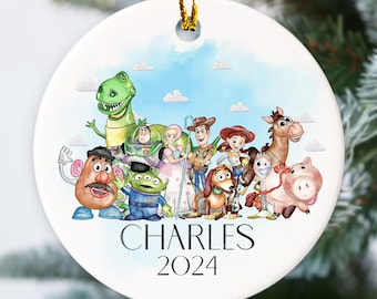 Personalized  Toy Story Christmas Ornament, Toy Story Characters Christmas Keepsake,  Family Christmas Decoration