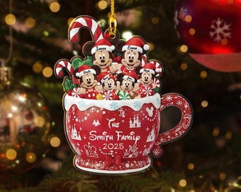 Personalized Disney Mickey And Friends Christmas Ornament 2025 Custom Name Disney Characters Ornament Disney Ornament 2025 Mickey Ornament