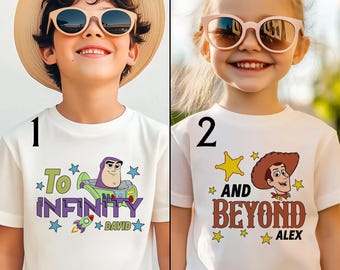 To Infinity And Beyond Couple Shirt, Toy Story Buzz And Woody, Disney Couple Shirt, Toy Story Shirt Matching, Toy Story Party, Mommy and Me