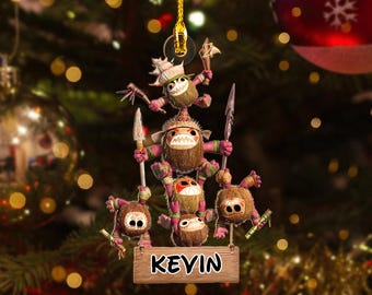 Moana Christmas Acrylic Ornament, Moana Kakamora Ornament, Personalized Christmas Ornament, Kakamora ornament Moana Keepsake