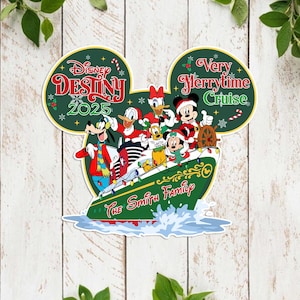 Magnet Christmas Ship, Cruise Magnet, Christmas Magnet, Mickey Christmas Magnet, Disney Cruise Magnet, Door Magnet, Sailing Gift, Gift