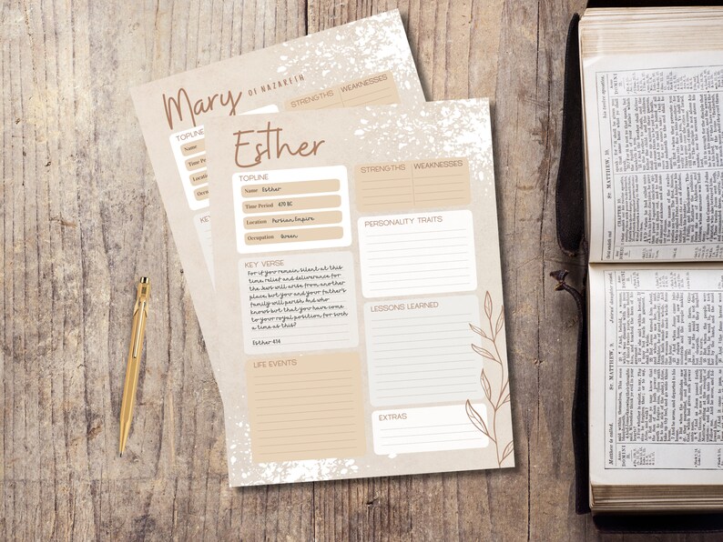Women of the Bible Study Pack, Female Biblical Character Study ...