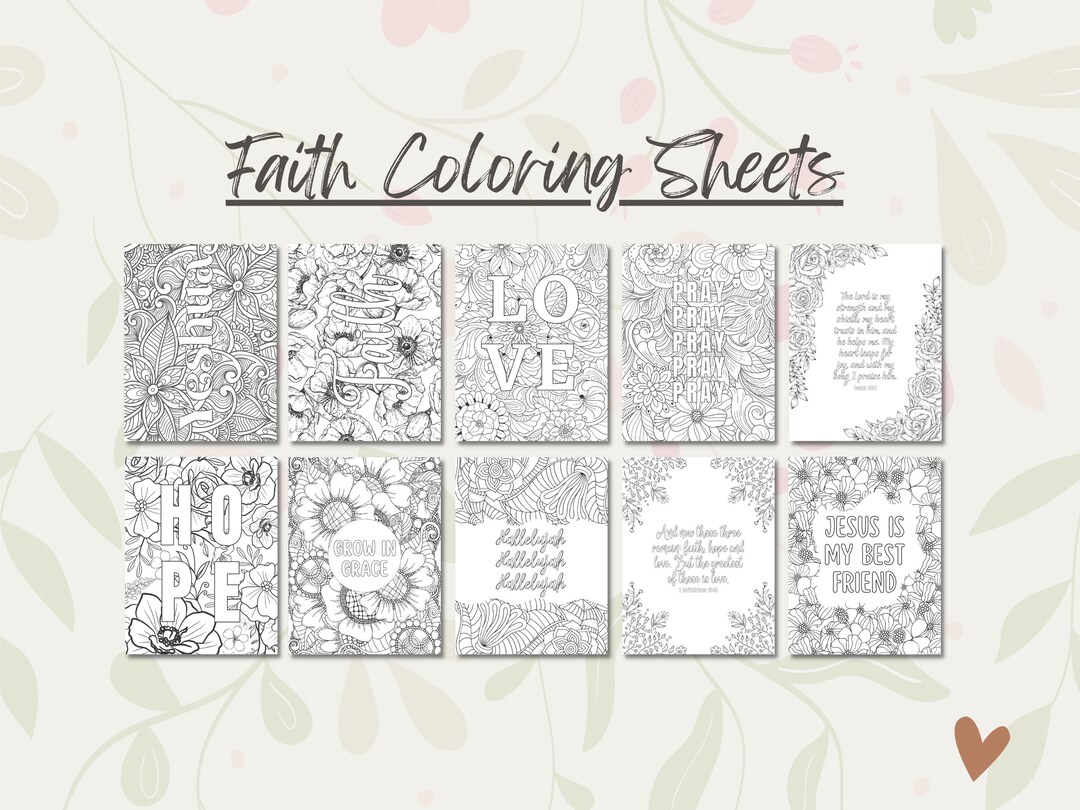 Christian Coloring Sheets Printable, Coloring Book Pages, Christian ...