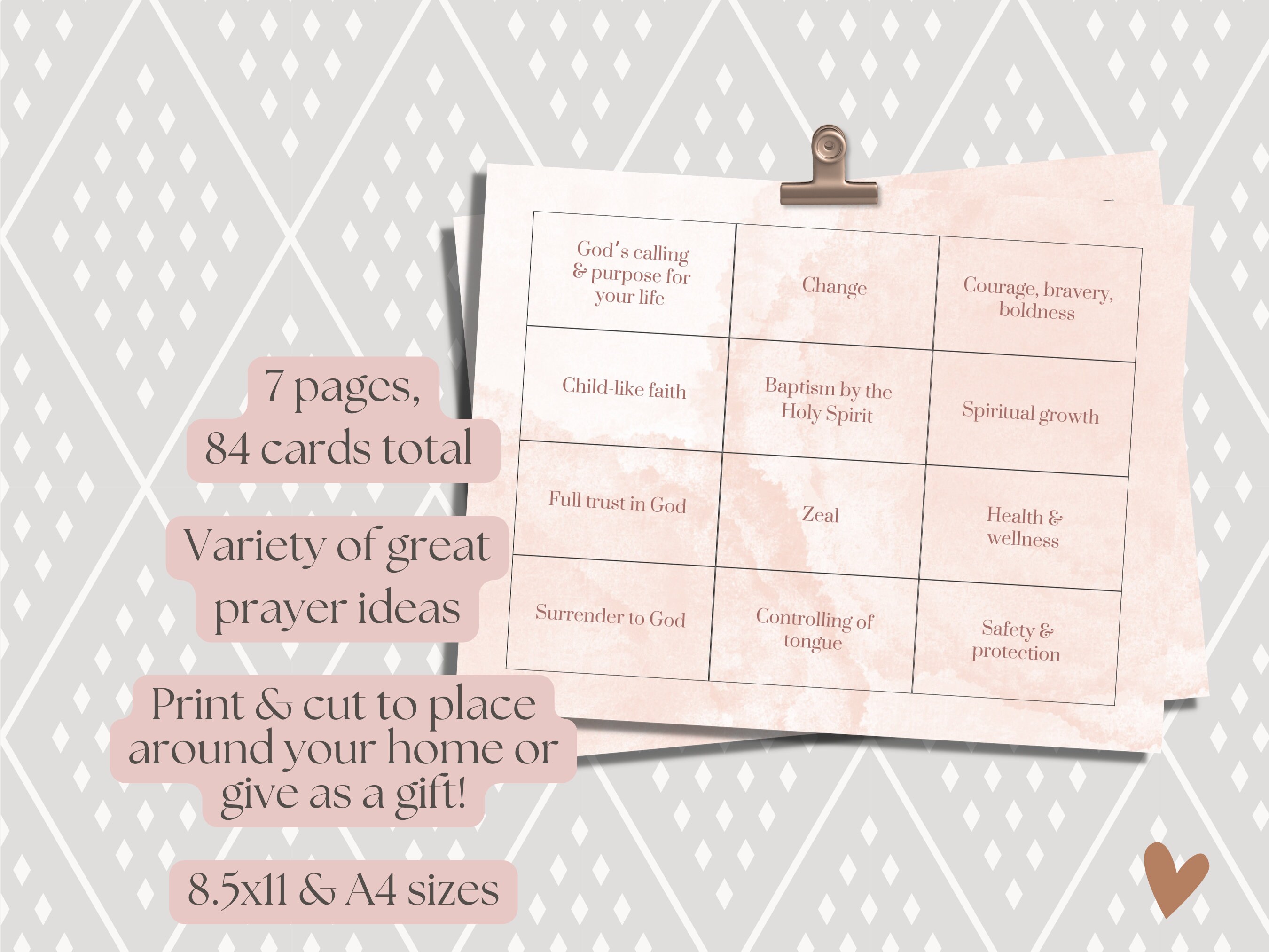 Prayer Cards Printable Prayer Ideas Prayer Jar Gift - Etsy