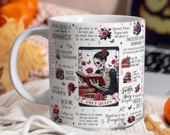Book Smut Mug Wrap, Smut Queen Mug Wrap, Dirty Romance Mug Wrap, 11oz Mug Wrap, 15oz Mug Wrap, Sublimation Wrap, Digital Download