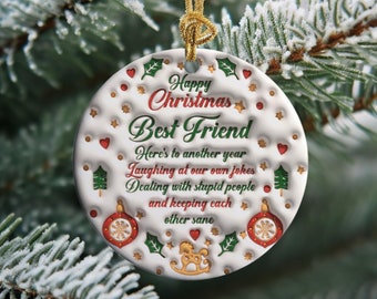 2 diseños: diseño de adornos inflados navideños en 3D, diseño de adornos navideños, adornos redondos navideños, diseño de sublimación, descarga digital