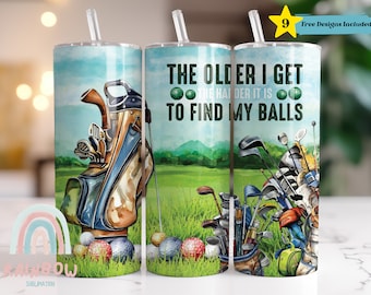 Funny Golf Tumbler Wrap, Golf Tumbler Wrap, Golf Lover Tumbler, Sublimation Design, Digital Download - Skinny 20oz Tumbler Wrap