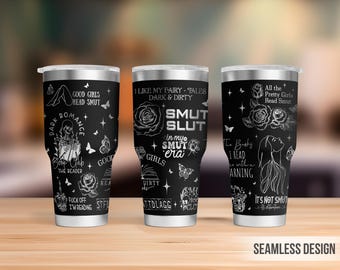 Book Smut Tumbler Laser Svg, Dark Romance 30oz Tumbler Full Wrap Laser Svg, Laser Engraved Svg, Tumbler Laser File, Laser Svg Tumbler