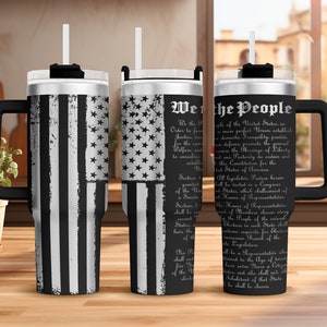 We The People 40oz tumbler svg, Svg file for laser, Water Bottle Svg For Laser, Patriotic Tumbler Svg, Tumbler engraved svg, Engraved svg