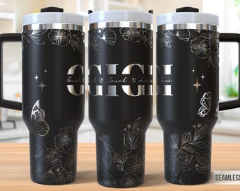 Grandma 40oz タンブラー レーザー彫刻ラップ、カスタマイズされた Gigi タンブラー レーザー SVG、レーザー彫刻 SVG、レーザー彫刻 SVG、レーザーロータリー用 SVG