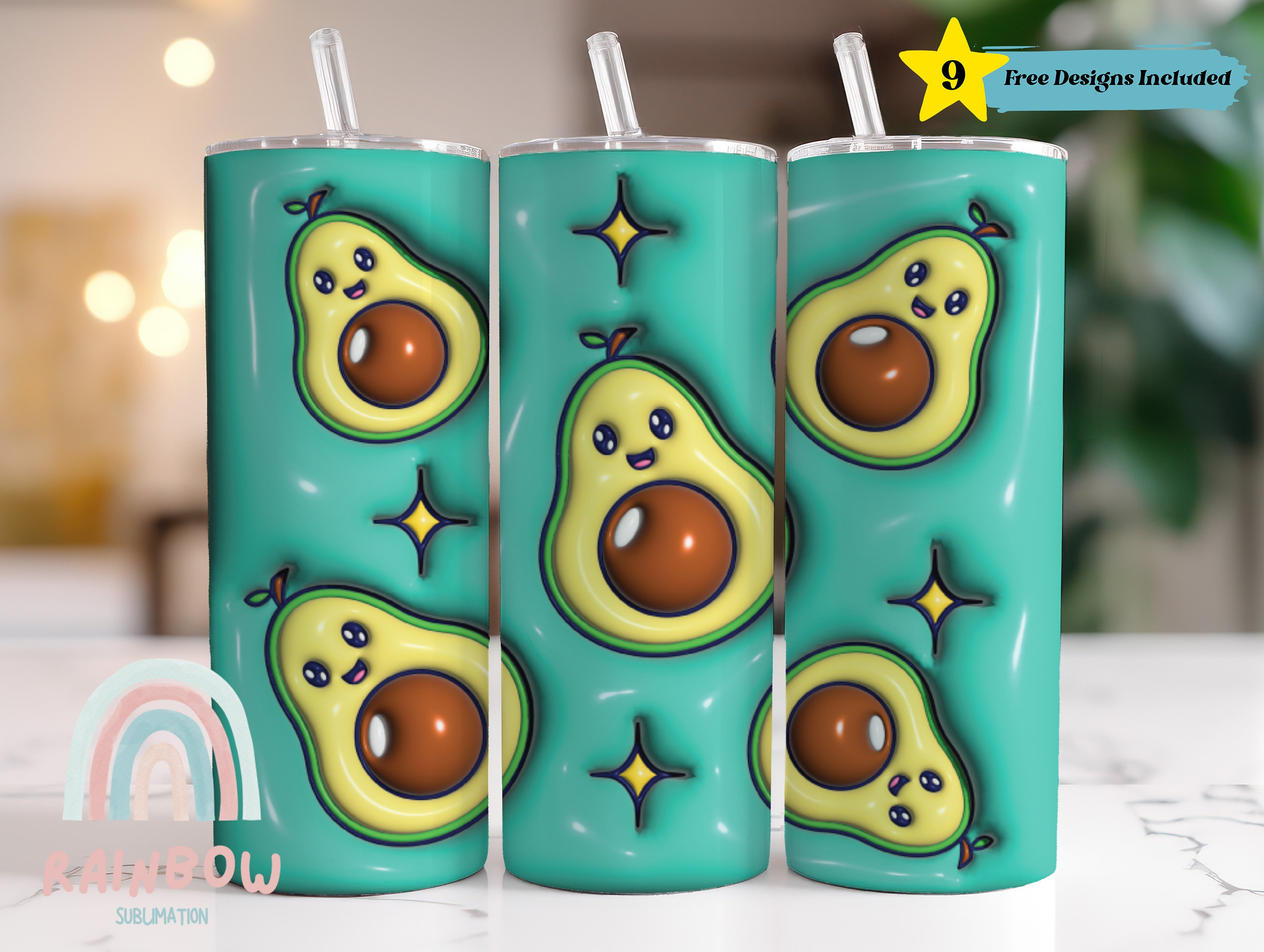 Create Your Own Avocado Personalized Acrylic Insulated Tumbler