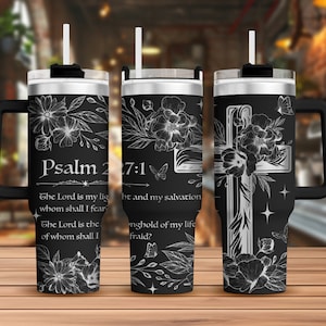 Christian 40oz tumbler svg, Bible Verse Svg file for laser, Water Bottle Svg For Laser, Christian Cross Tumbler Svg, Tumbler engraved svg