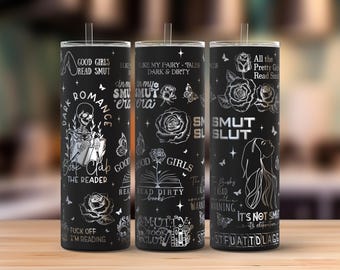 Book Smut Tumbler Laser Svg, Dark Romance 20oz Skinny Tumbler Full Wrap Laser Svg, Laser Engraved Svg, Tumbler Laser File, Laser Svg Tumbler