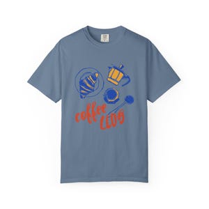 Coffee Club T-Shirt, Comfort Colors® Tee, Coffee Lover Shirt, Retro Coffee Tee, Coffee Club Tshirt, Aesthetic Shirt, Trendy Tee image 6