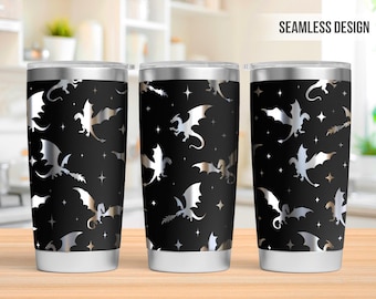 Dragon 20oz Tumbler Laser Engraving Wrap, Dragon Tumbler Wrap Svg, 20oz Laser Engraved Svg, Laser Engraving Svg,SVG For Laser Rotary