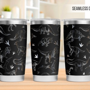 Dinosaur Tumbler Laser Svg, Dinosaur 20oz Tumbler Full Wrap Laser Svg, Laser Engraved Svg, Tumbler Laser File, Laser Svg For Tumbler
