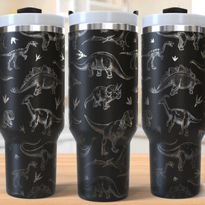 Dinosaur Tumbler Laser Svg, Dinosaur 40oz Tumbler Full Wrap Laser Svg, Laser Engraved Svg, Tumbler Laser File, Laser Svg For Tumbler