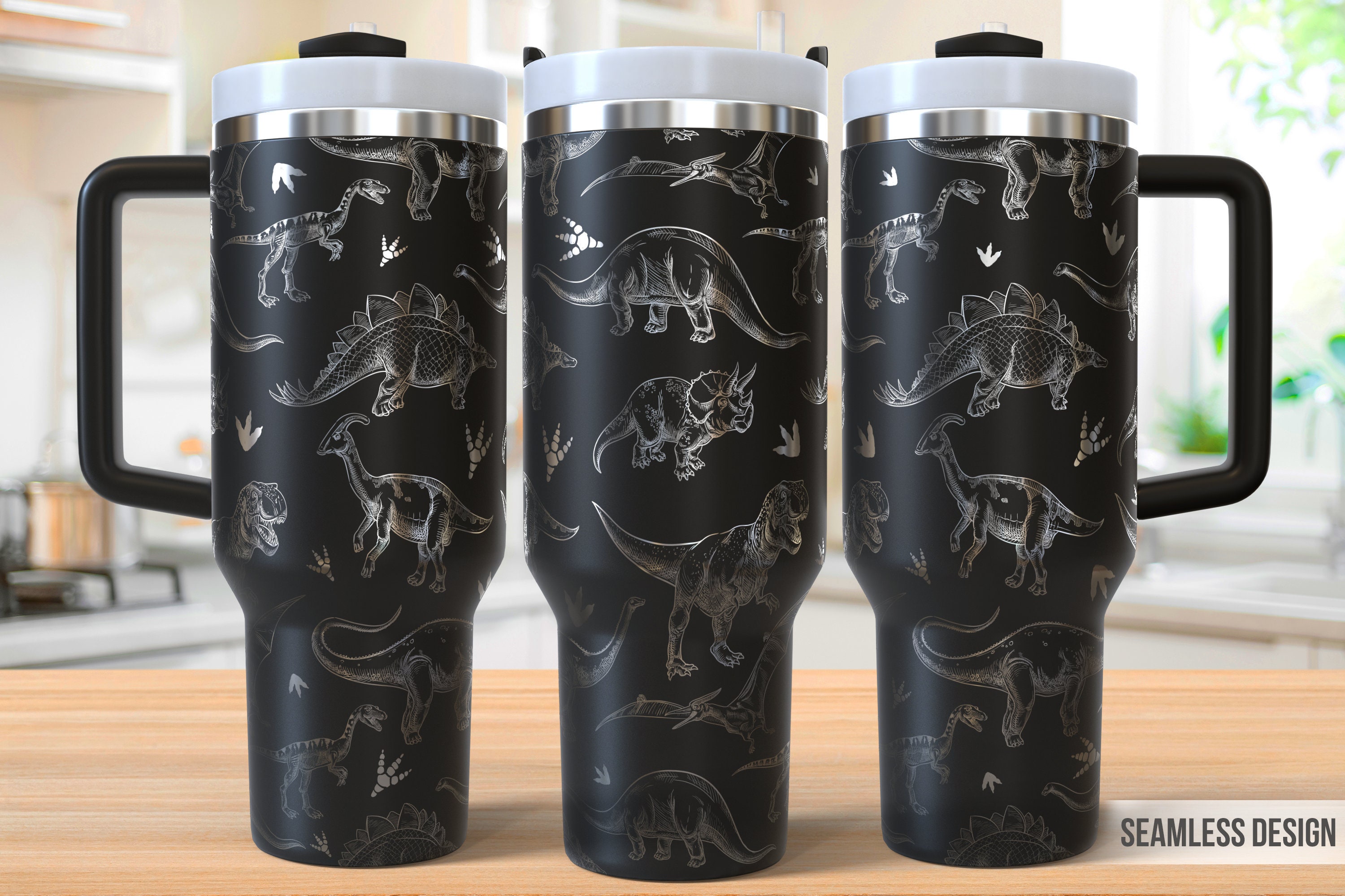 Dinosaur Tumbler Laser Svg, Dinosaur 40oz Tumbler Full Wrap Laser Svg, Laser Engraved Svg, Tumbler Laser File, Laser Svg For Tumbler