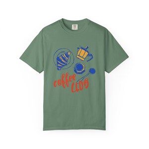 Coffee Club T-Shirt, Comfort Colors® Tee, Coffee Lover Shirt, Retro Coffee Tee, Coffee Club Tshirt, Aesthetic Shirt, Trendy Tee image 5