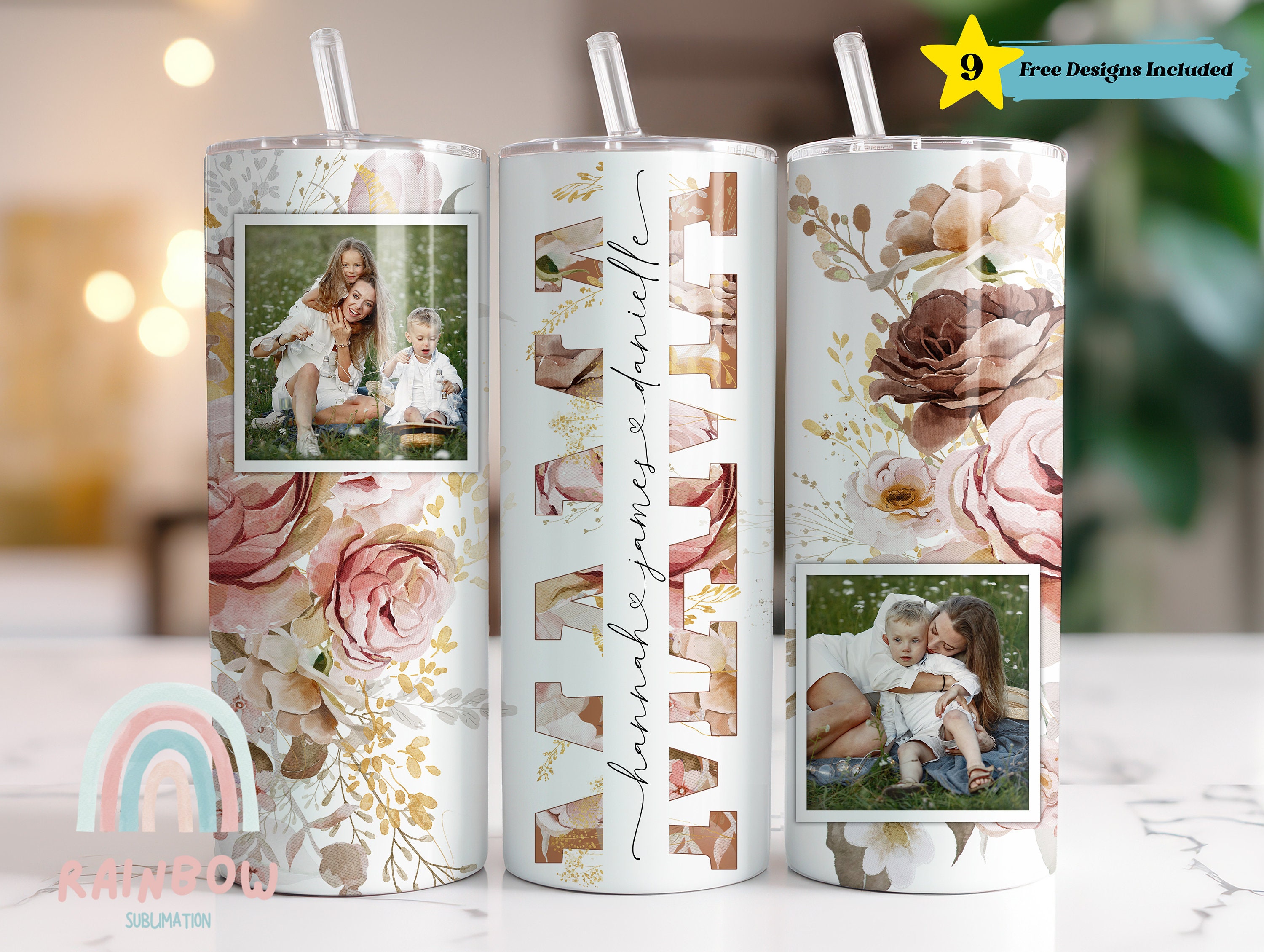 Mom Tumbler Sublimation Design, Mothers Day (1889102)