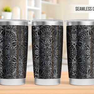 Affirmation Mandala Tumbler Svg, Affirmation Tumbler Laser Svg, 20oz Tumbler Full Wrap Laser Svg, Laser Engraved Svg, Tumbler Laser File