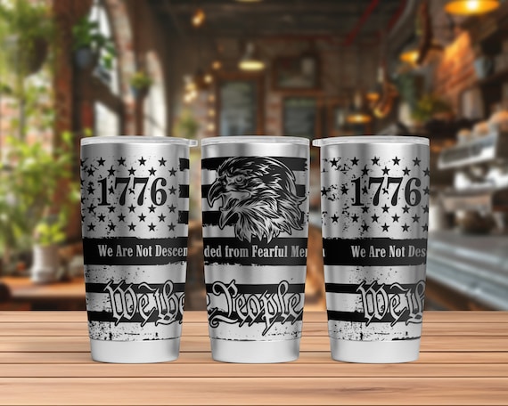 We The People 20oz tumbler svg, Svg file for laser, Water Bottle Svg For Laser, Patriotic Tumbler Svg, Tumbler engraved svg, Engraved svg