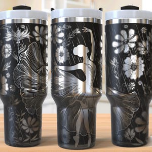 Ballet Dancer 40oz Tumbler Laser Engraving Wrap, Ballet Tumbler Wrap Svg, 40oz Laser Engraved Svg,Laser Engraving Svg,SVG For Laser Rotary