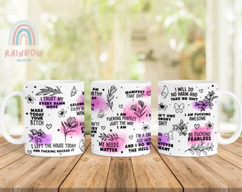 Svärbekräftelsemugg, svordomuggdesign, sarkasmmuggomslag, sarkastisk 11oz muggomslag, 15oz muggomslag, sublimeringsomslag, digital nedladdning