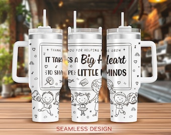 Teacher Laser Svg, Teacher Quotes 40oz Tumbler Full Wrap Laser Svg, Laser Engraved Svg,Tumbler Laser File, Laser Svg For Tumbler