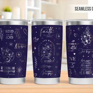 Boho Bible Verse 20oz tumbler svg, Bible Affirmation Svg file for laser, Water Bottle Svg For Laser, Faith Tumbler Svg, Tumbler engraved svg