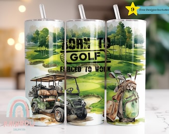 Funny Golf Tumbler Wrap, Golf Tumbler Wrap, Golf Lover Tumbler, Sublimation Design, Digital Download - Skinny 20oz Tumbler Wrap