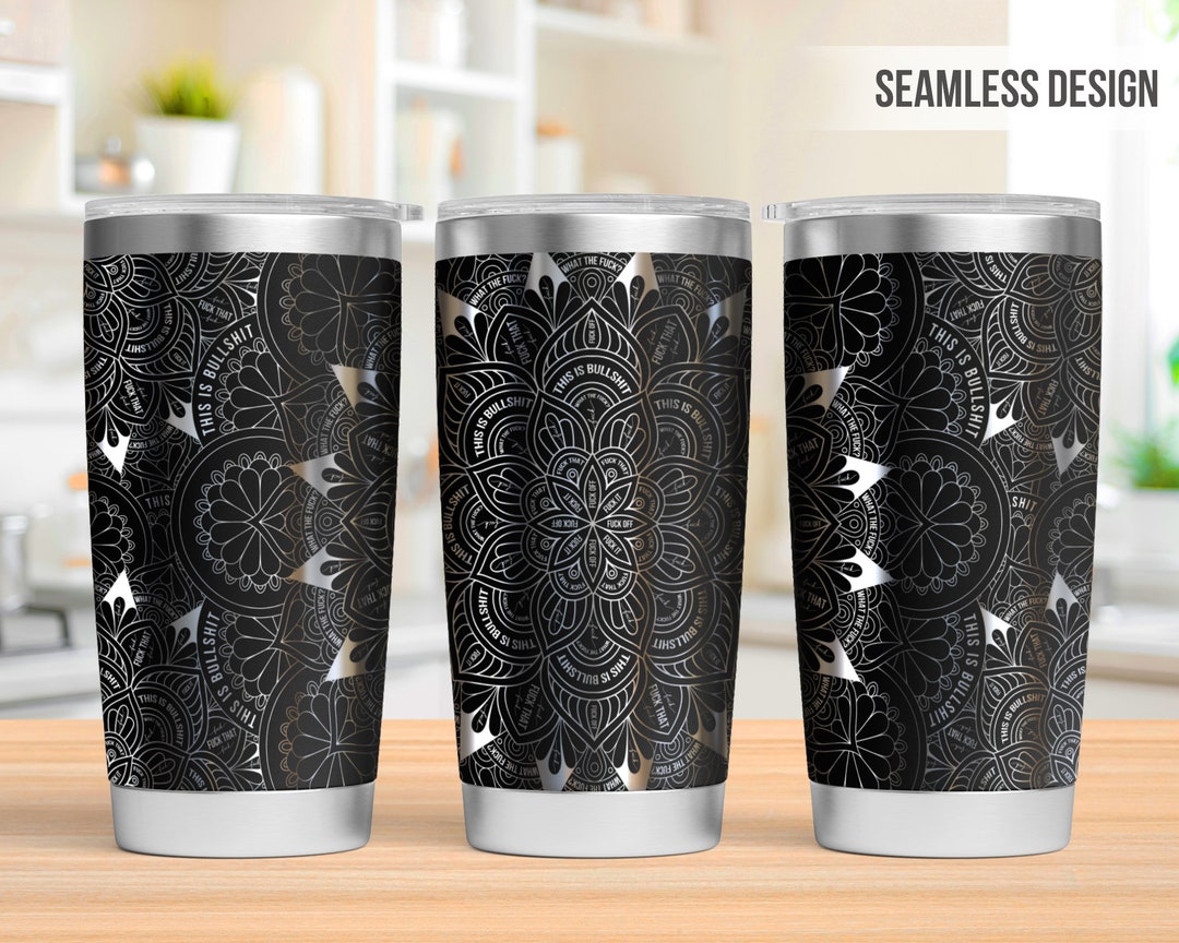 Swear Words Mandala Tumbler Laser Svg Cuss Words SVG Sarcastic 20oz 