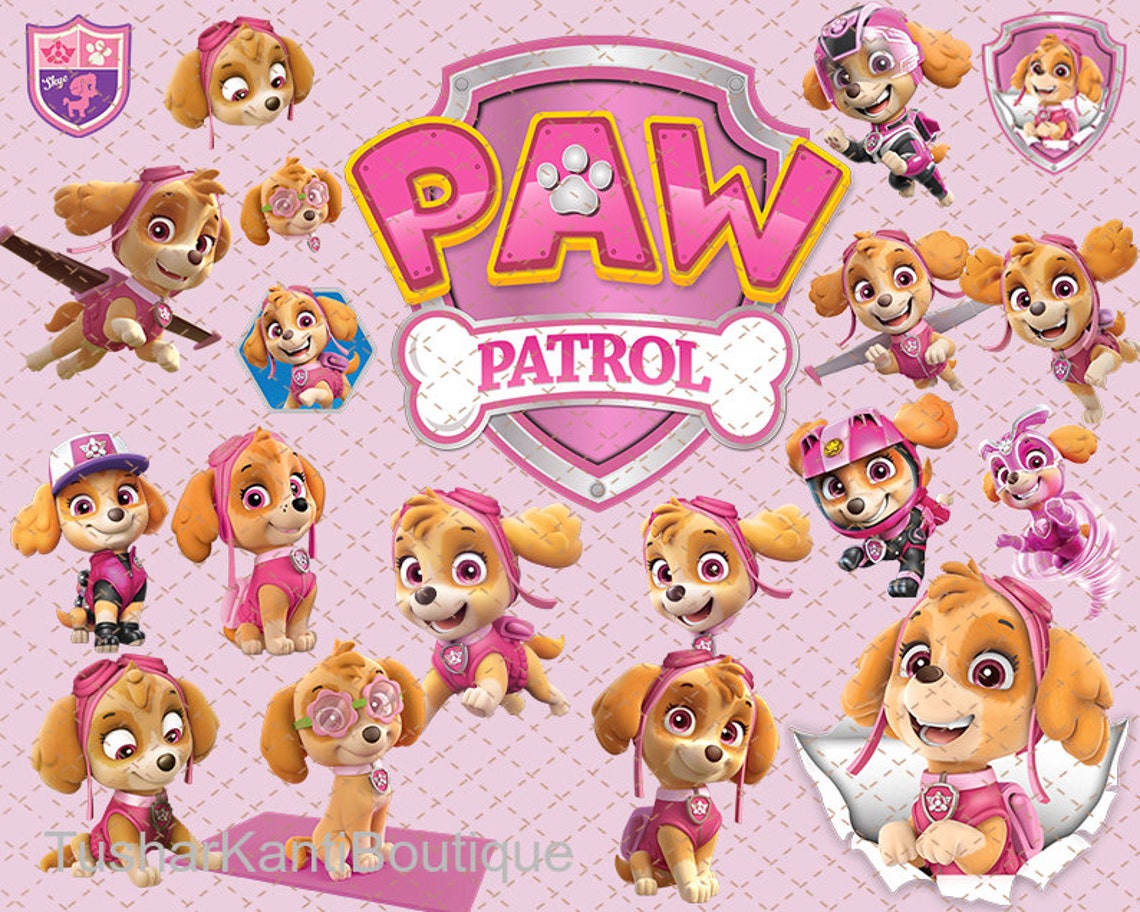 Skye Paw Patrol Png Bundle Paw Patrol Vector Png Dog Cartoon - Etsy