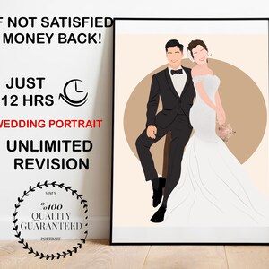Faceless Portrait, Custom Digital Portrait, Personalised Illustration, Boyfriend and Girlfriend Gift, Drawing from Photo, Wedding Gift