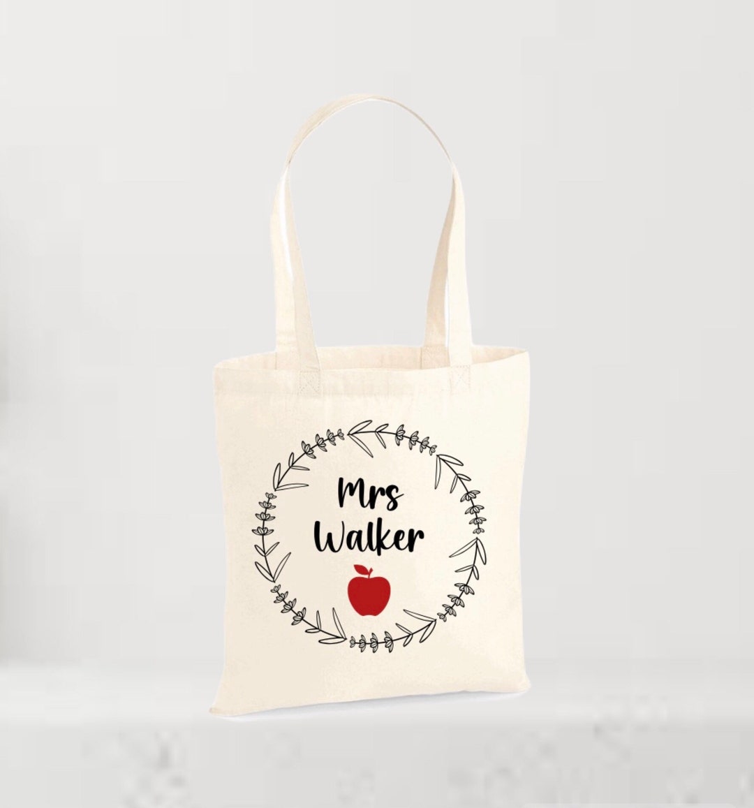 Personalised Tote Teacher Bag - Etsy