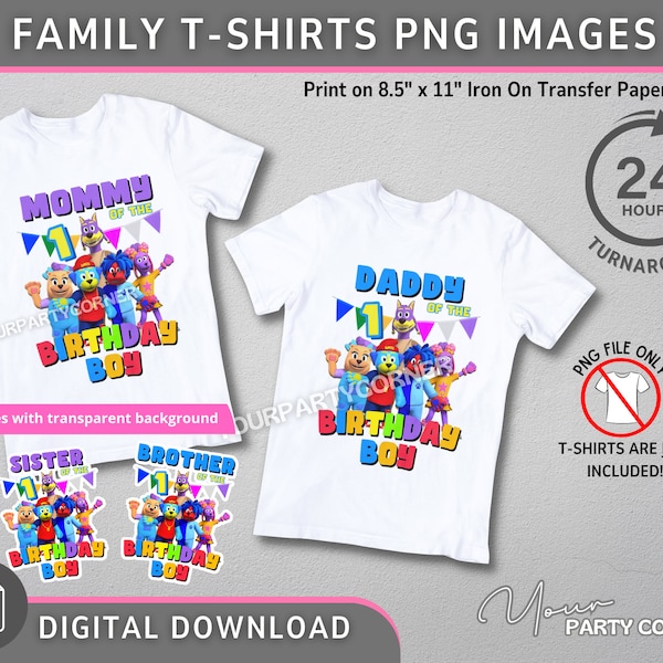 Customizable Digital PNG Image for T-Shirt Printing  | Family T-Shirts Party Decoration | DIGITAL FILE