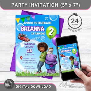 Customizable Birthday Party Invitation | Personalized Party Decoration | Girl birthday | DIGITAL FILE