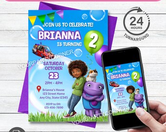 Customizable Birthday Party Invitation | Personalized Party Decoration | Girl birthday | DIGITAL FILE