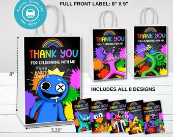 Digital Party Favor Bag Label Sticker | Party favor bag sticker | Thank you card  | DIGITAL FILE