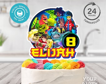 Customizable Digital Cake Topper for Kids' Birthday | Personalized Party Decoration | Printable Cake Topper| DIGITAL FILE