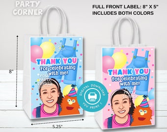 Digital Party Favor Bag Label Sticker | Party favor bag sticker | Thank you card | DIGITAL FILE