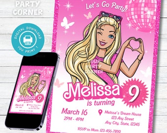 Customizable Birthday Party Invitation | Personalized Party Decoration | Kids birthday | DIGITAL FILE