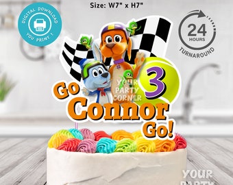 Customizable Digital Cake Topper for Kids' Birthday | Personalized Party Decoration | Go Dog Go Cake Topper| DIGITAL FILE