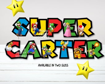 Super Mario Happy Birthday Banner Mario Birthday Banner Super Mario Printable Banner Super Mario ...